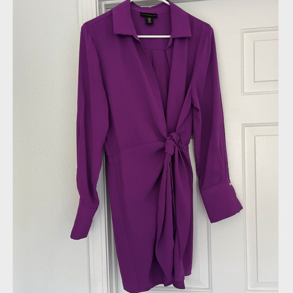 House of Harlow 1960 Wrap, Long Sleeve Mini Dress Size Small